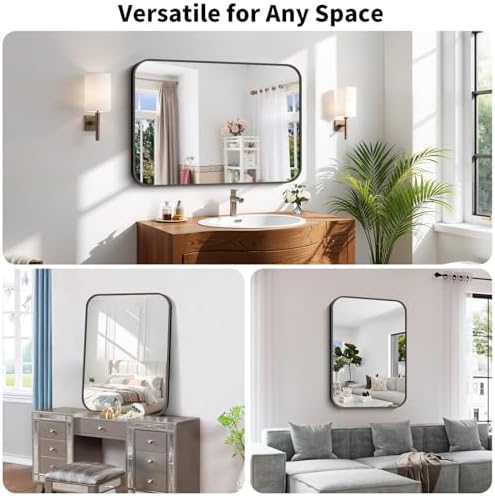 Koonmi Bathroom Wall Mirror, 26x38 Inch Large Vanity Mirror - Image 6