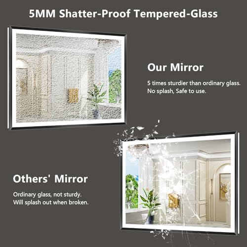 48x36 LED Bathroom Mirror with Lights - Image 7