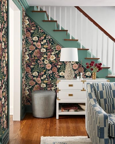 EchoSphere Floral Peel and Stick Wallpaper Boho Vintage Floral Wall Paper - Image 7