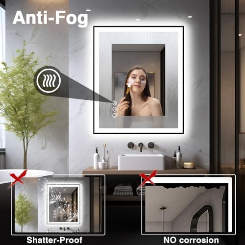 EchosLife 32x36 LED Bathroom Mirror - Image 6