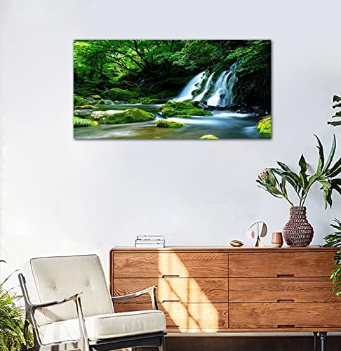 arteWOODS Waterfall Canvas Wall Art Living Room Decoration Large Nature Picture - Image 7