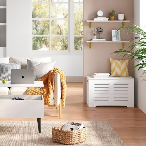 DINZI LVJ Long Wall Shelves, 31.5Inch Wooden Wall Mounted Shelves - Image 7