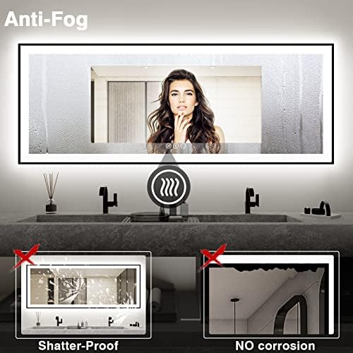 EchosLife 96x36 Large LED Bathroom Mirror - Image 6