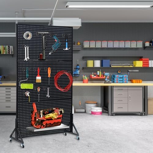 Eastern Tree Metal Pegboard Display Stand 3.5 x 6 Feet - Image 7