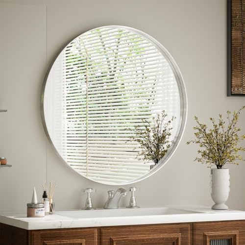 VooBang 24 inch Round Bathroom Mirror, Living Room - Image 6