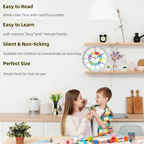 XFM 8 Inch Small Learning Time Wall Clock - Image 6