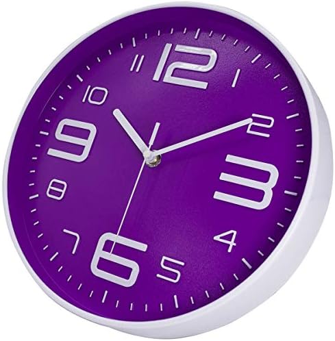 45MinST 10 Inch 3D Number Dial Face Modern Wall Clock, Silent Non-Ticking Round - Image 6