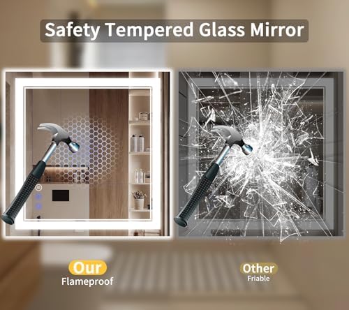 36"x36" LED Bathroom Mirror - Image 6
