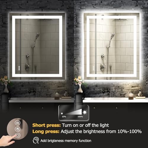 Hivone 36"X30" LED Bathroom Mirror - Image 6