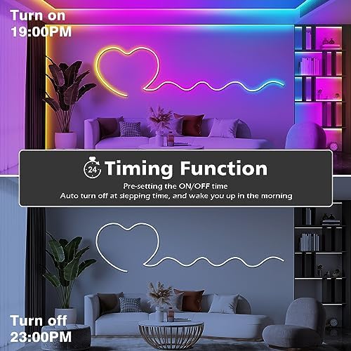 AILBTON 200Ft Neon Rope Lights, Flexible Led Rope Lights Control - Image 7