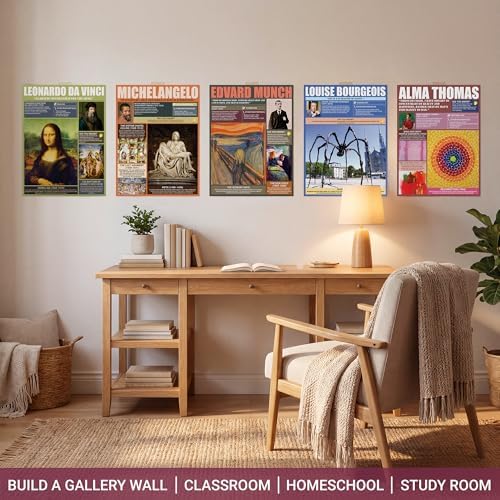 KING PRINT Famous Art Posters for Classroom, 16 Pack History Painting 11x14 - Image 6