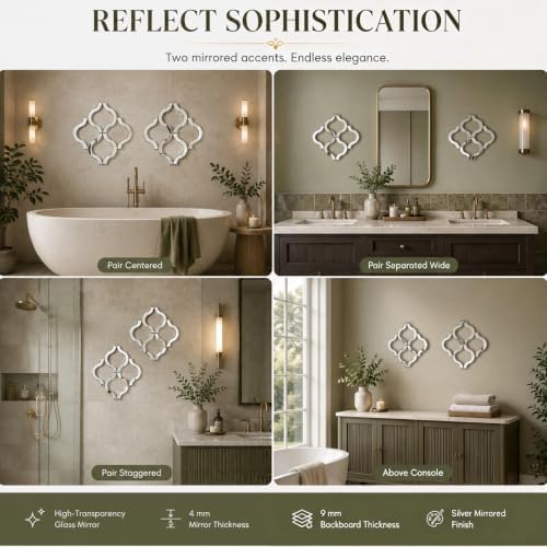 Square Decorative Wall Mirror 12 x 12 Inch, Modern Wall Mounted Accent Mirror - Image 7