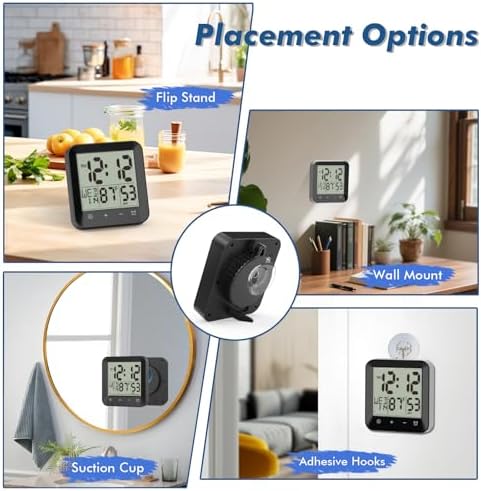 Waterproof Shower Clock Timer, Bathroom Clock - Image 6