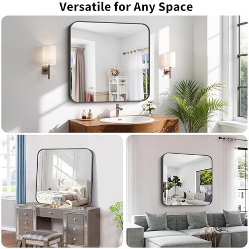 Koonmi Bathroom Wall Mirror, 36x36 Inch Large Vanity Mirror - Image 6
