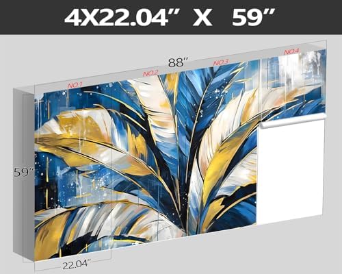 XMPMBM-Gold Abstraction Art Banana Leaf backsplash Large Decorative Wallpaper - Image 4