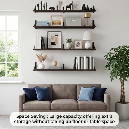 Long Wall Shelf, Large Floating Shelves - Image 7