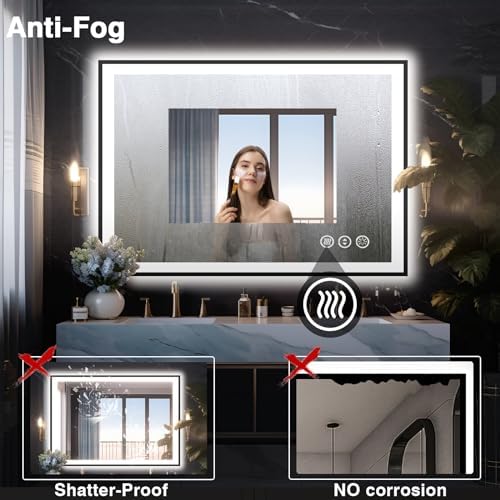 EchosLife 40x30 LED Lights Bathroom Mirror - Image 6