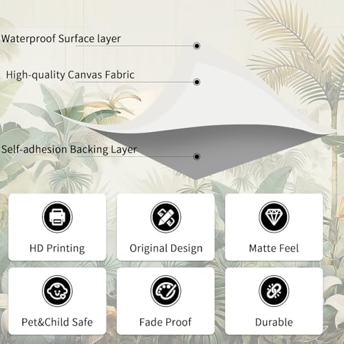 European Style Palm Tree Plants murals Woodland Tree Peel and Stick self - Image 6