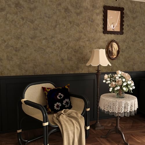 BAYYA Copper Wall Paper Peel and Stick Modern Removable Concrete Wallpaper - Image 6