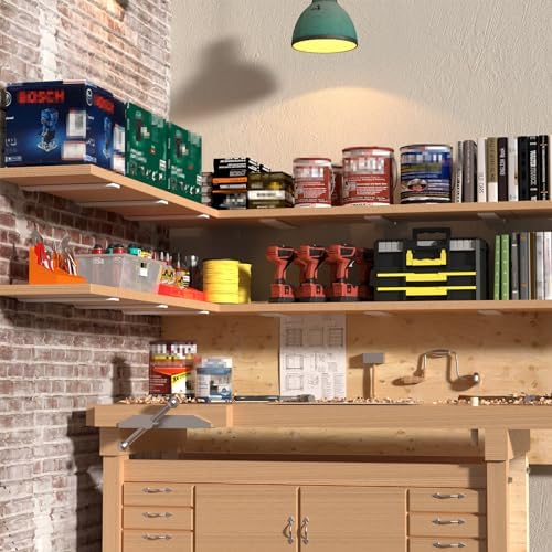 Goovilla Shelf Bracket, Floating Shelf Brackets 12 inch Long, 6 Pack - Image 6