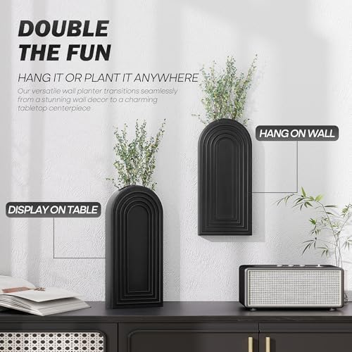 EOSAHR Wall Vase for Home Decor: Wall Planter for Indoor Plants - Image 6