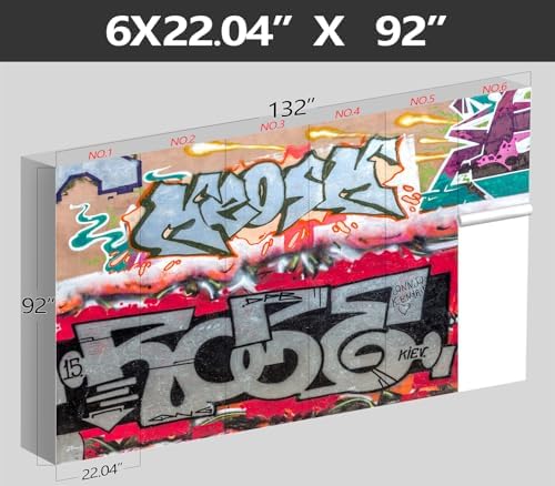 XMPMBM-Graffiti Art backsplash Large Decorative Wallpaper Bedroom Bathroom - Image 4