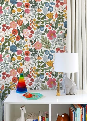 Colorful Boho Floral Peel and Stick Wallpaper Flower and Leaf Contact Paper - Image 7