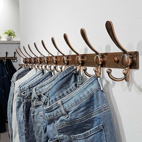 Dseap Coat Rack Wall Mount 37 Inch, Heavy Duty 12-Gauge Base vs Flimsy 1mm - Image 6
