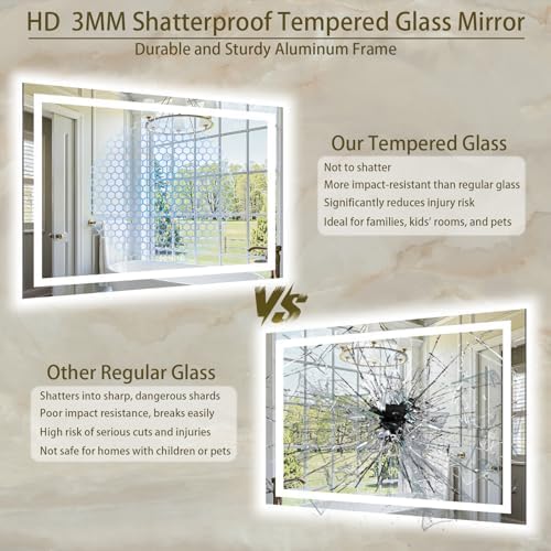 60"x40" LED Bathroom Mirror - Image 6