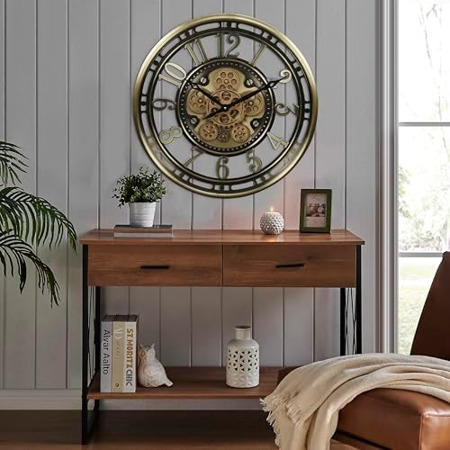 CLXEAST 21" Large Moving Gear Wall Clock - Image 6