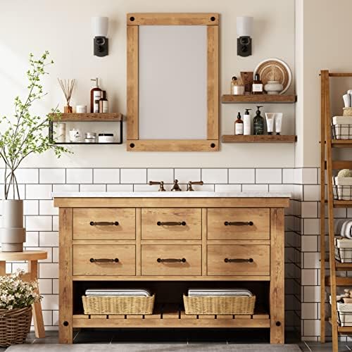 QEEIG Bathroom Shelves Over Toilet Wall Mounted - Image 6