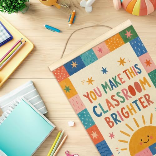 madalo Boho Classroom Inspirational Wall Art Poster Hanger Frame 12x16 Inch - Image 7