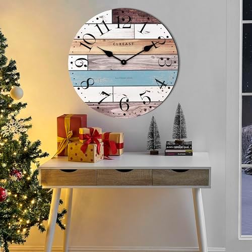 CLXEAST 24 Inch Coastal Farmhouse Wall Clocks - Image 7