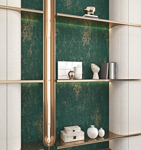 Dark Green Textured Wallpaper Peel and Stick - Image 7