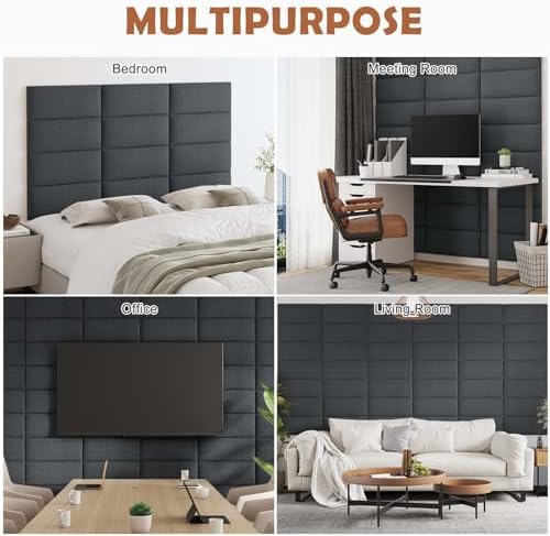 IFNOW Wall Mounted Headboard, Peel and Stick Panels - Image 6