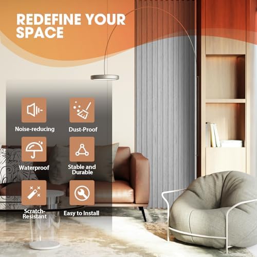 OUZUGIE WPC Acoustic Slat Wall Paneling - Image 6