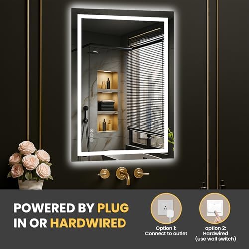 LOAAO 20"X30" LED Bathroom Mirror - Image 6