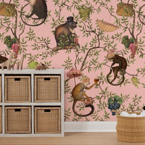Spoonflower Antique Chinoiserie Peel and Stick Wallpaper - Image 7