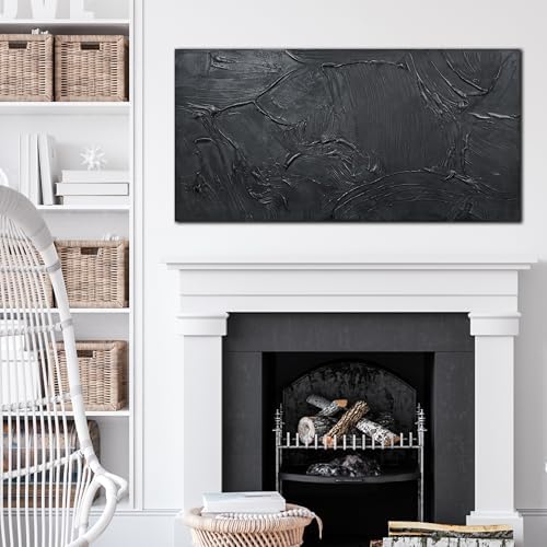 HUBOSKN Abstract Hand Painted Wall Art - Image 6