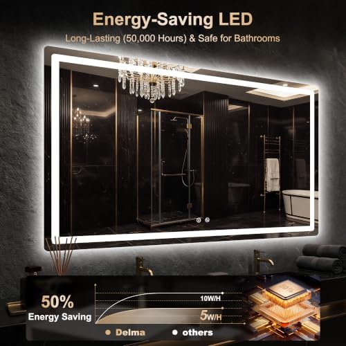 Delma 36x60 LED Bathroom Vanity Mirror - Image 7