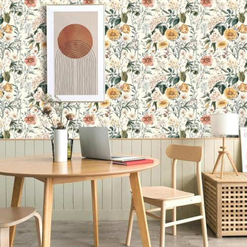 Livebor Vintage Floral Peel and Stick Wallpaper - Image 6