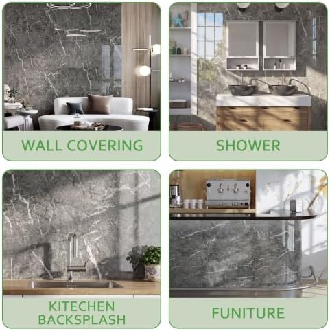 Marble Peel and Stick Waterproof Wall Paneling, Covers 38.75 Sq. Ft. - Image 6