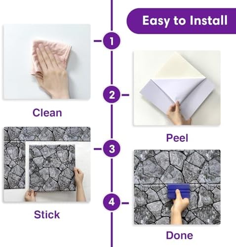 3D Faux Stone Wall Panels Peel and Stick, Designed - Image 6