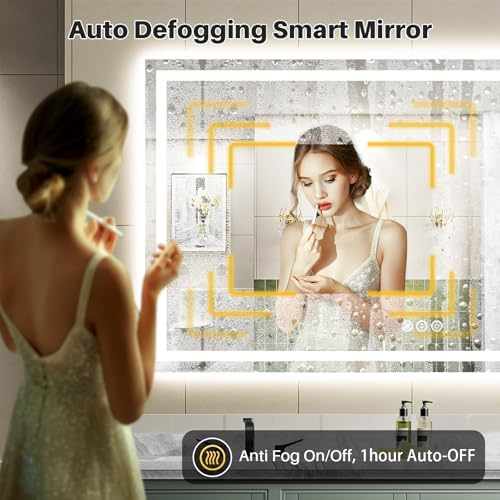 Briivue 68x36 Inch LED Bathroom Mirror - Image 6
