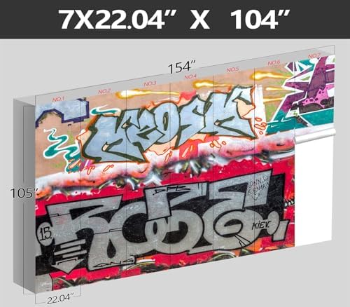 XMPMBM-Graffiti Art backsplash Large Decorative Wallpaper Bedroom Bathroom - Image 4