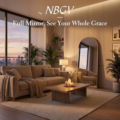 58"x19" Floor Mirror Full Length, Arched Full Length Mirror - Image 6