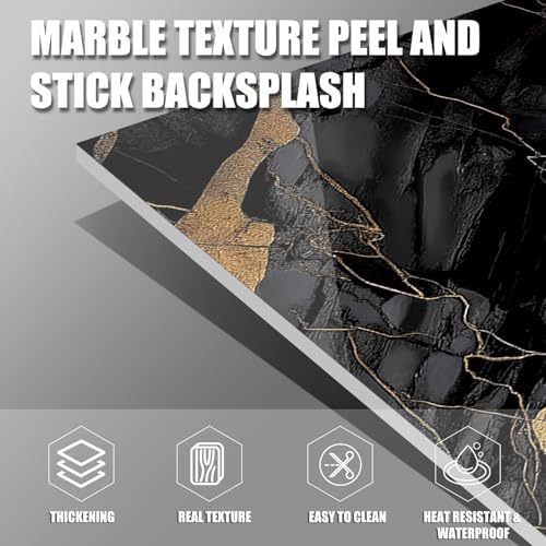 Marble Peel and Stick Backsplash 23.6 x11.8 in - Image 7