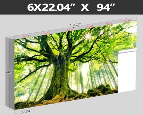 XMPMBM-Green Forest backsplash Large Decorative Wallpaper Large Tree Bedroom - Image 4