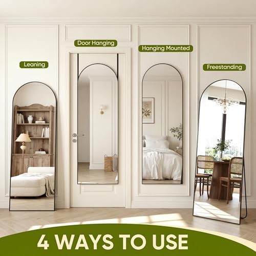 58"x20" Arched Over-the-Door Full Length Mirror - Image 6