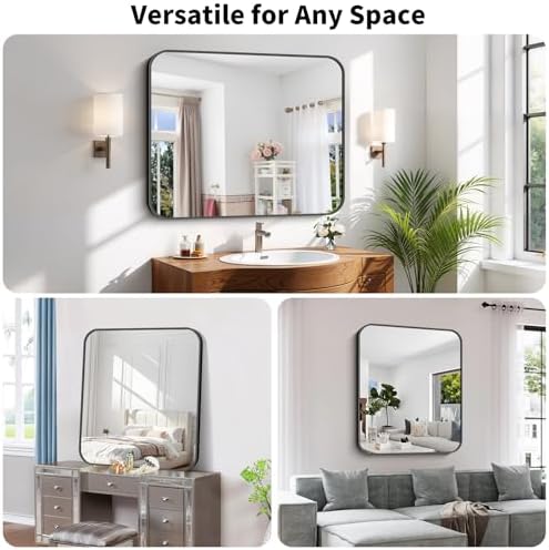 Koonmi Bathroom Wall Mirror, 32x40 Inch Large Vanity Mirror - Image 6